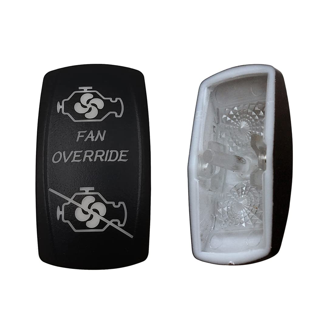 Laser Etched Backlit Switch Cover Cap for Car Boat Dashboard Rocker Switch - Waterproof & Durable - Perfect for Marine, RV, and Automotive Applications - Enhance Nighttime Visibility on Dashboards