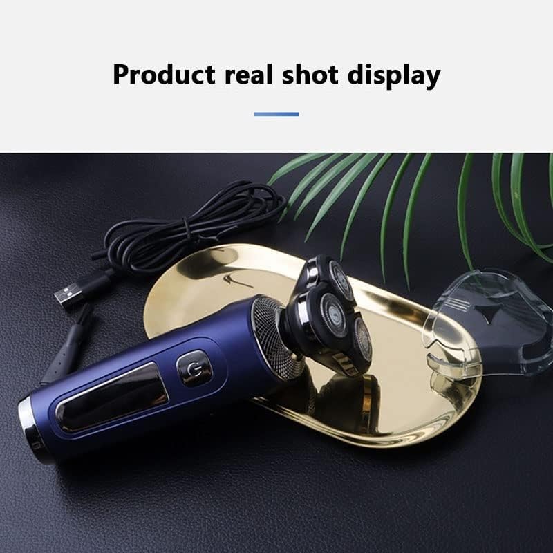 Premium Electric Razor for Men - Rechargeable 3-Blade Shaver with Multi-Function Trimmer | Portable Beard Grooming Kit for Travel, Home & Office Use
