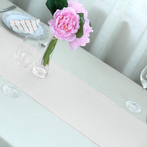 12x108 Inch Polyester Table Runner for Wedding Decorations - Elegant Dining Table Cover for Parties, Banquets, and Special Events