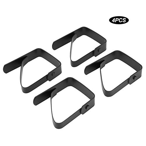 4-Pack Stainless Steel Anti-Slip Tablecloth Clips - Heavy Duty Table Cover Clamps for Round & Rectangular Tables - Perfect for Parties, Picnics, Weddings & Outdoor Dining