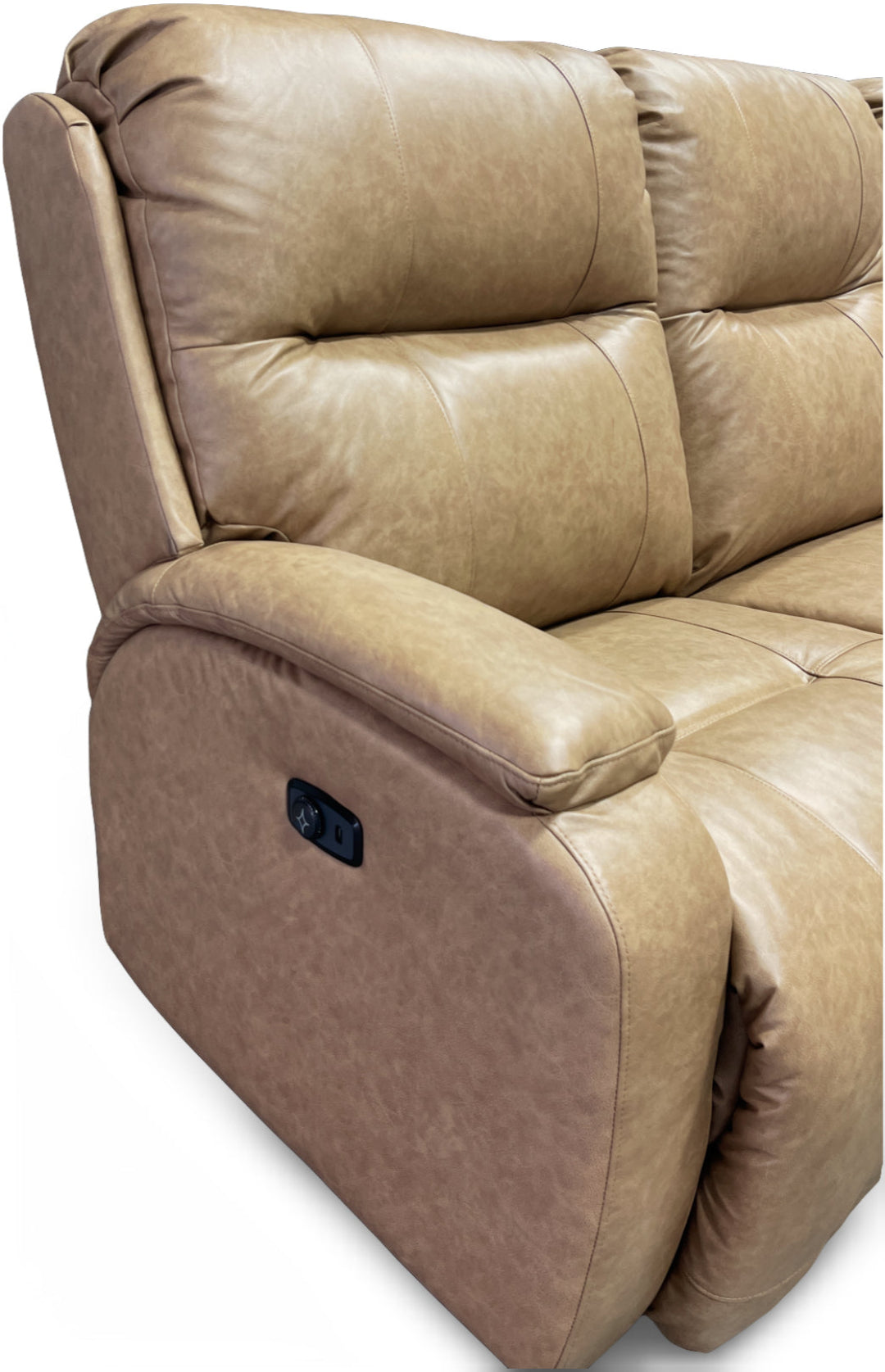 Maverly Power Reclining Sofa - Electric Lift Recliner with USB Charger, Massage & Heat - Modern Living Room Furniture for Home Theater & Relaxation