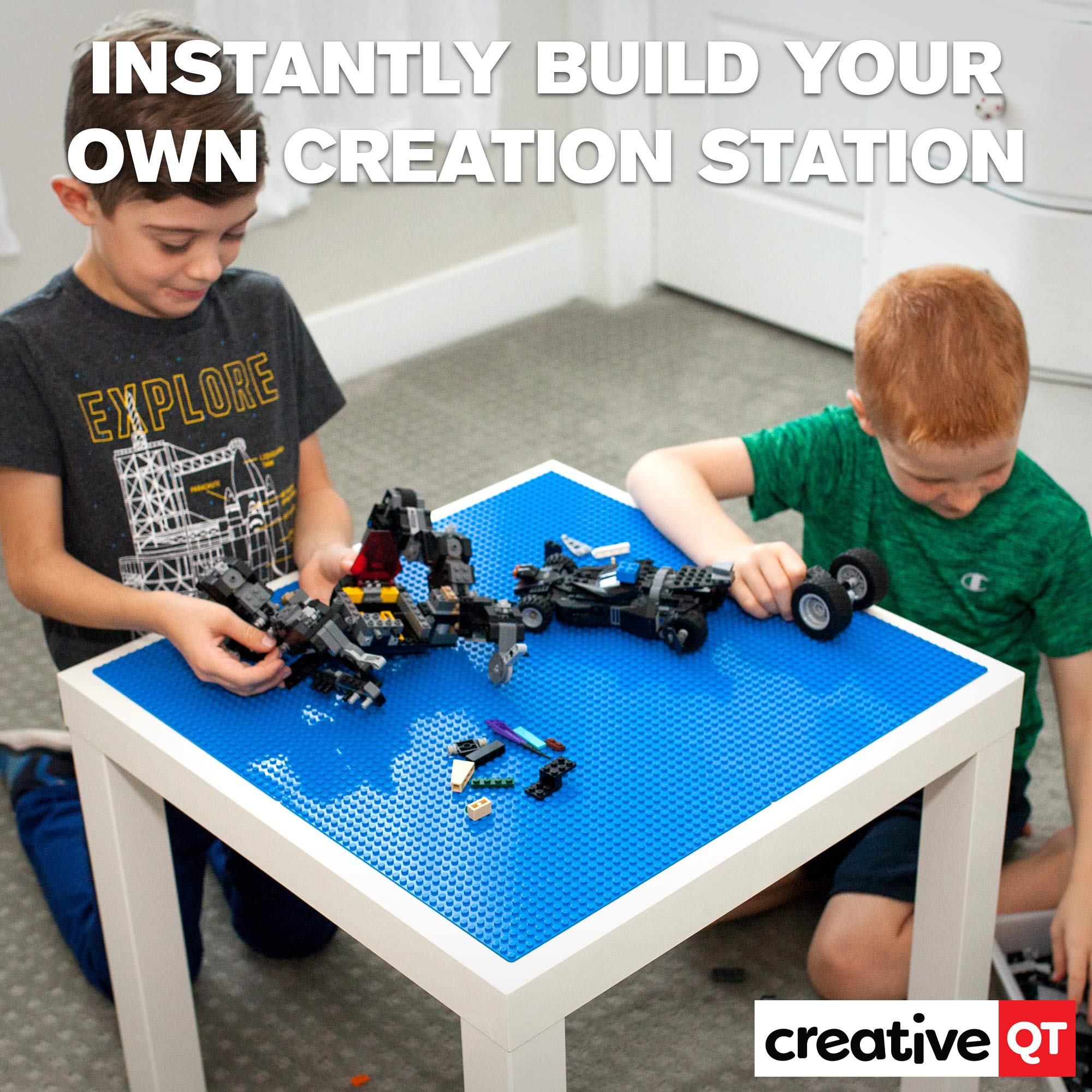 Creative QT MakerBase Peel and Stick Baseplates (Blue) 10