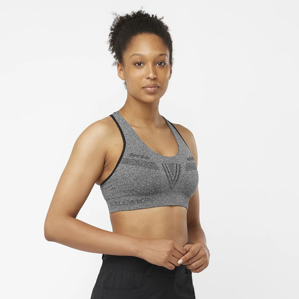 Salomon Women's Elevate Move'on Sports Bra - High Support Running & Workout Top for Active Lifestyles | Gym, Yoga, Hiking & Outdoor Activities