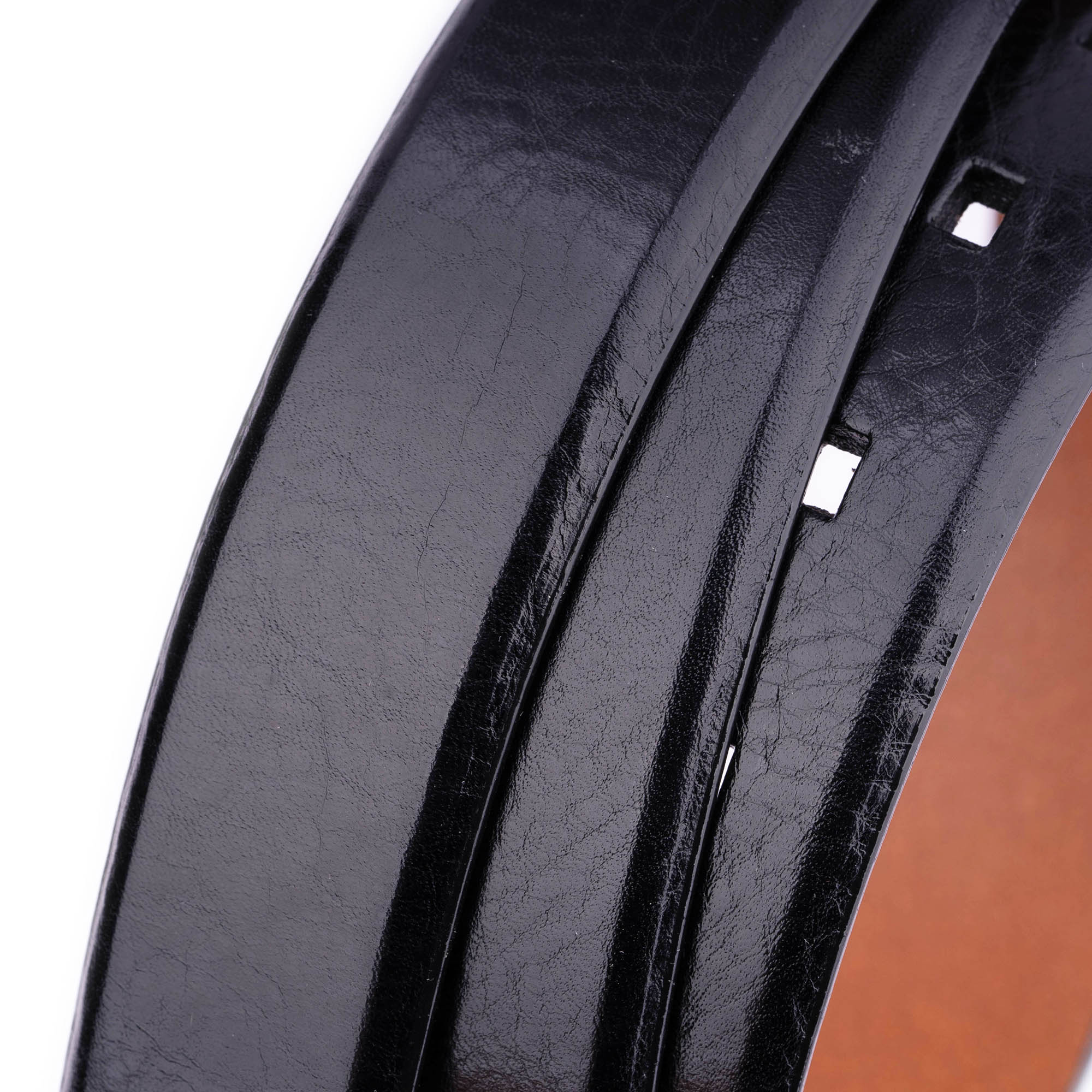 Premium Replacement Black Leather Belt Strap for Cartier Watches - Adjustable, Durable, No Buckle - Perfect for Dress Watches, Business Attire & Formal Occasions