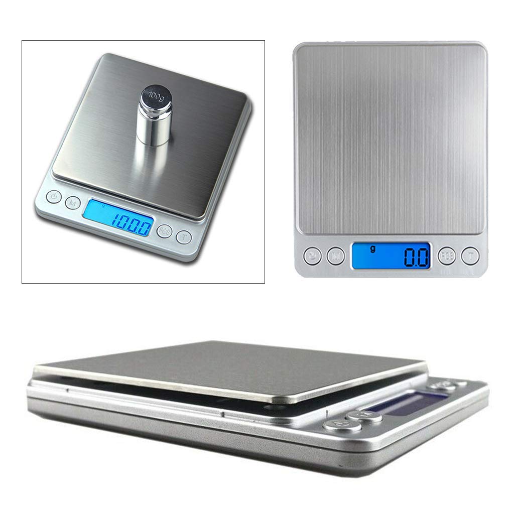 2000g Digital Kitchen Scale - Precise Food & Jewelry Weight Scale with LCD Display for Baking, Cooking, and Jewelry Making
