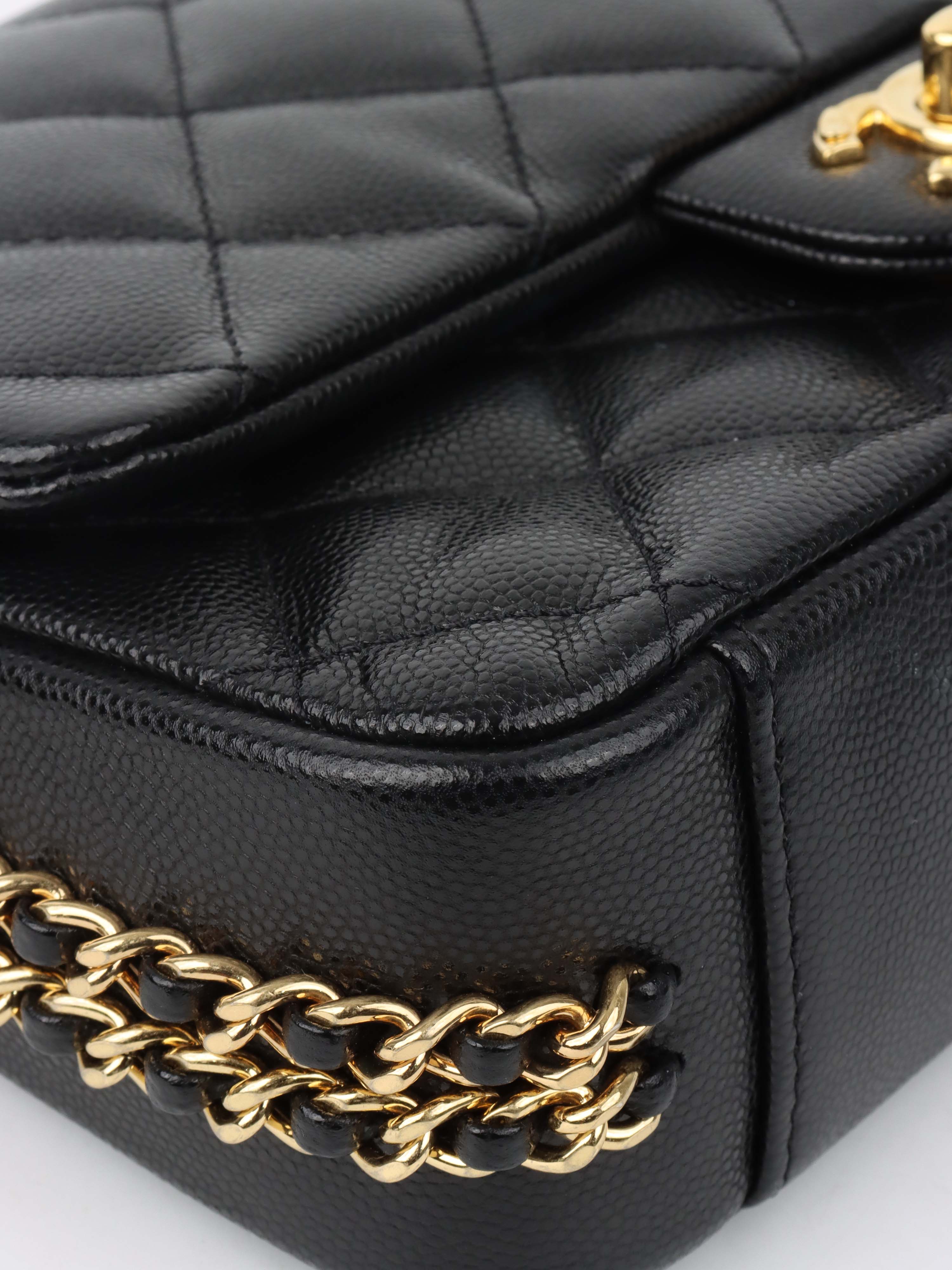 Chanel Caviar Leather Classic Flap Bag with CC Chain - Luxury Designer Handbag for Women, Perfect for Parties, Work & Everyday Use