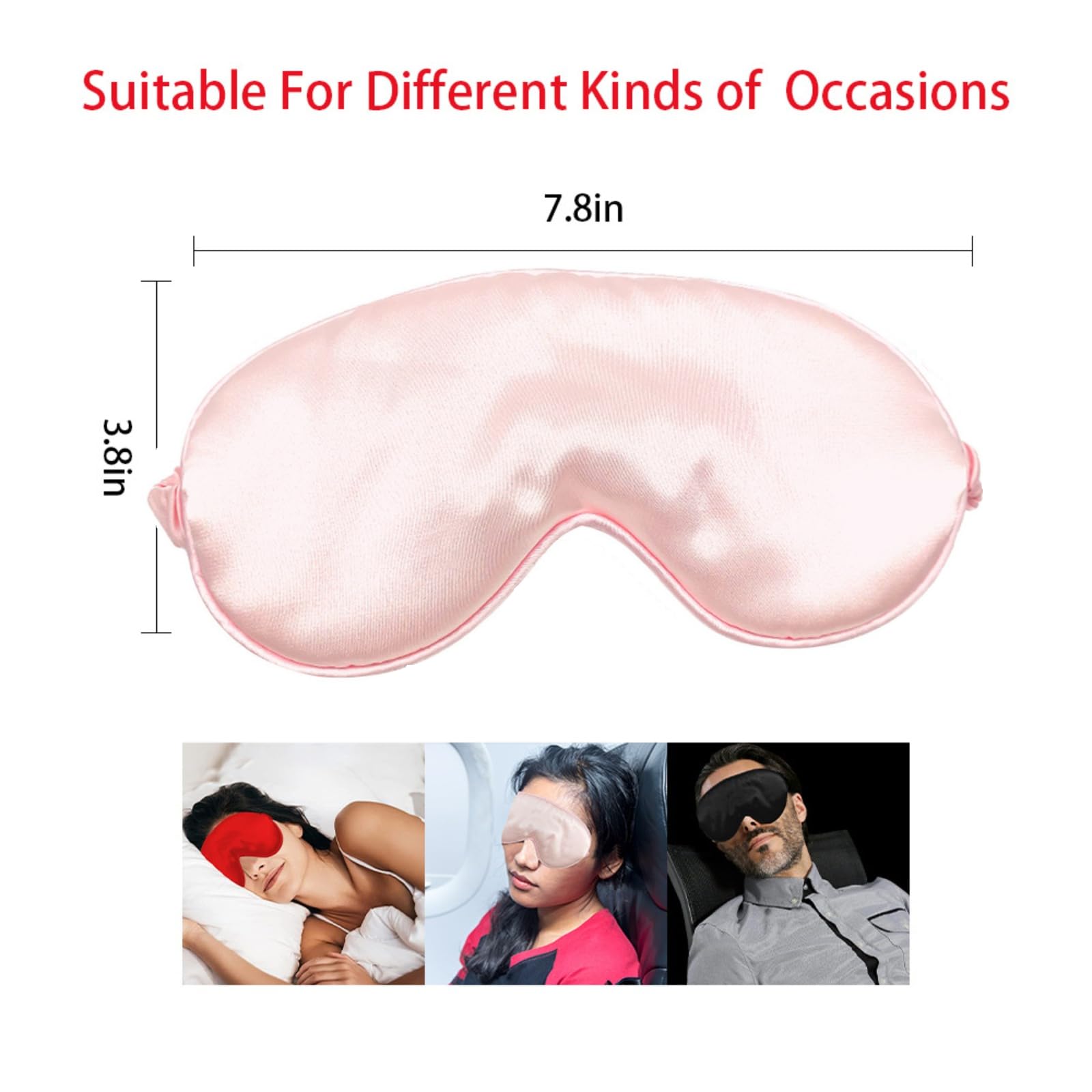 Lightweight Bondage Kit for Couples - Silk Blindfold & Mask Set for Role Play, Bedroom Fun & Sensual Exploration (Pink, Small) | Perfect for Valentine's Day, Anniversary Gifts & Spicing Up Your Intimate Life