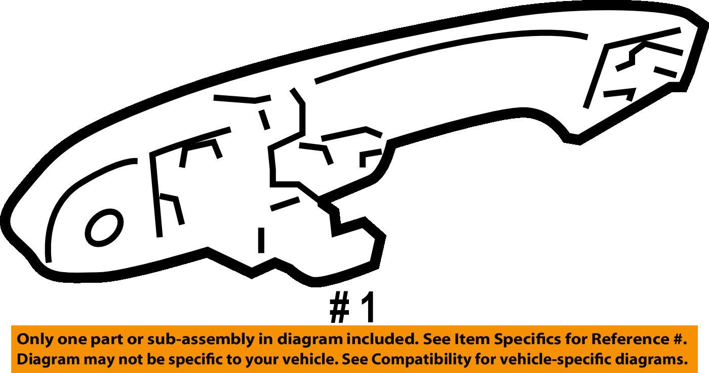 Genuine GM Parts 25889998 Driver Side Rear Door Handle Outer Replacement - Compatible with Select GM Models - Easy DIY Installation for Car Door Repair