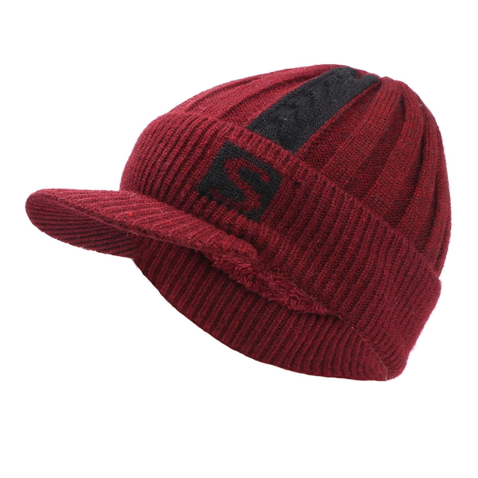 Thickened Toe Cap Wool Baseball Cap - Winter Warm Knit Beanie for Men & Women - Perfect for Sports, Outdoor Activities & Iron Pigs Baseball Games