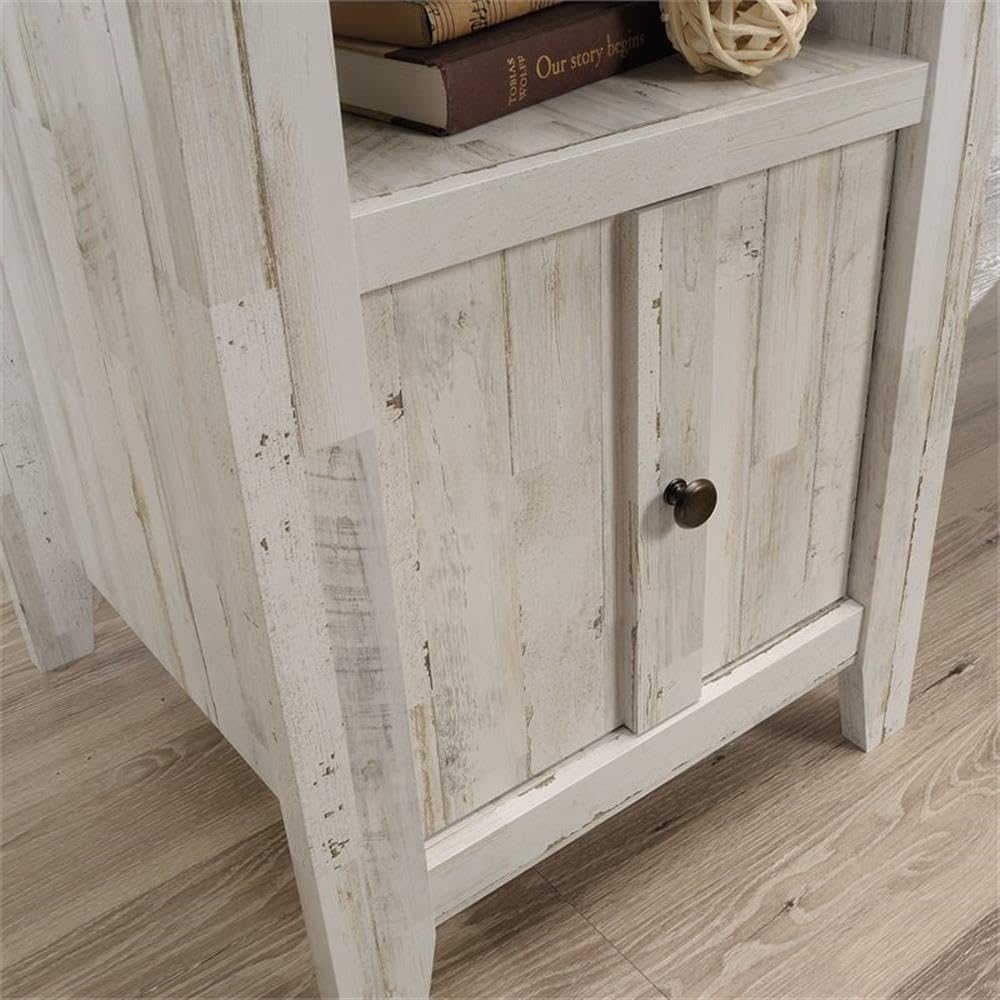 UrbanPro Traditional L-Shaped Desk - Engineered Wood White Plank for Home Office, Gaming & Study - Modern Workstation with Ample Space