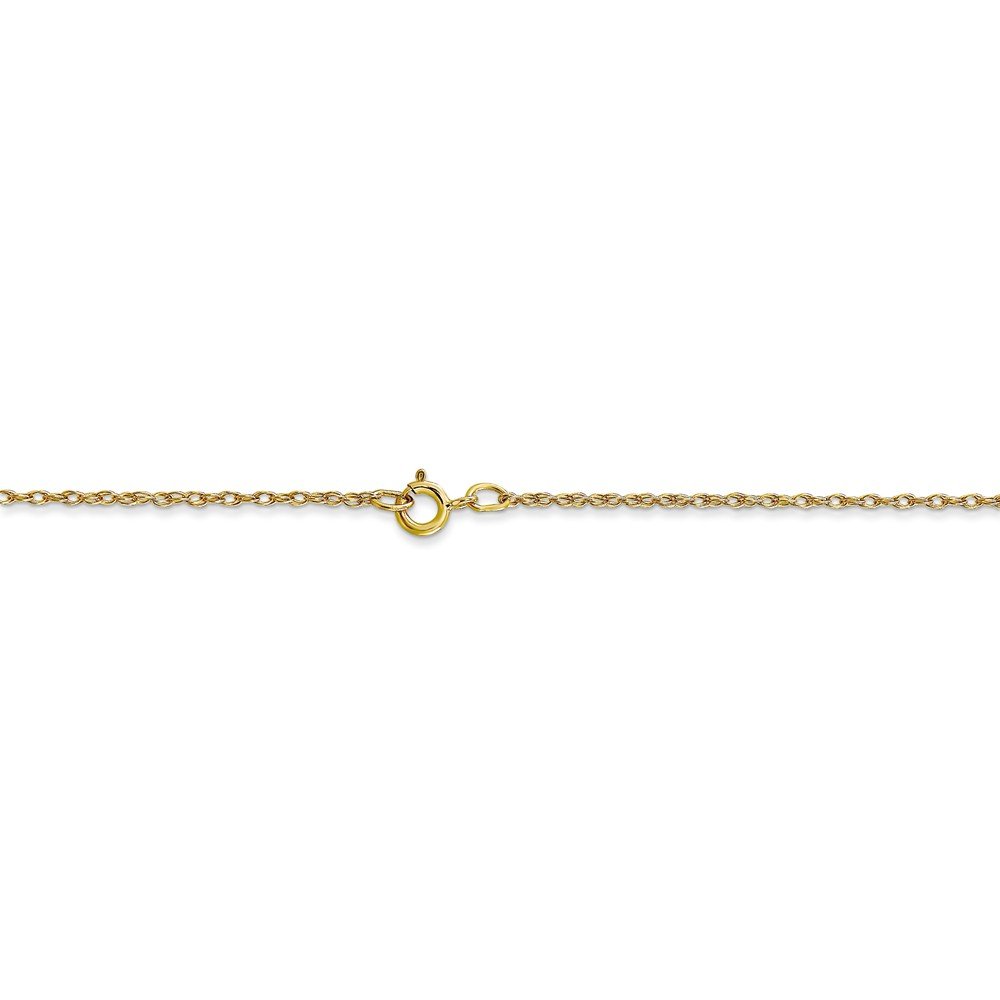 10K Solid Gold 0.7mm Carded Cable Rope Chain Necklace for Women - Dainty Everyday Jewelry, Perfect for Layering & Gift Giving