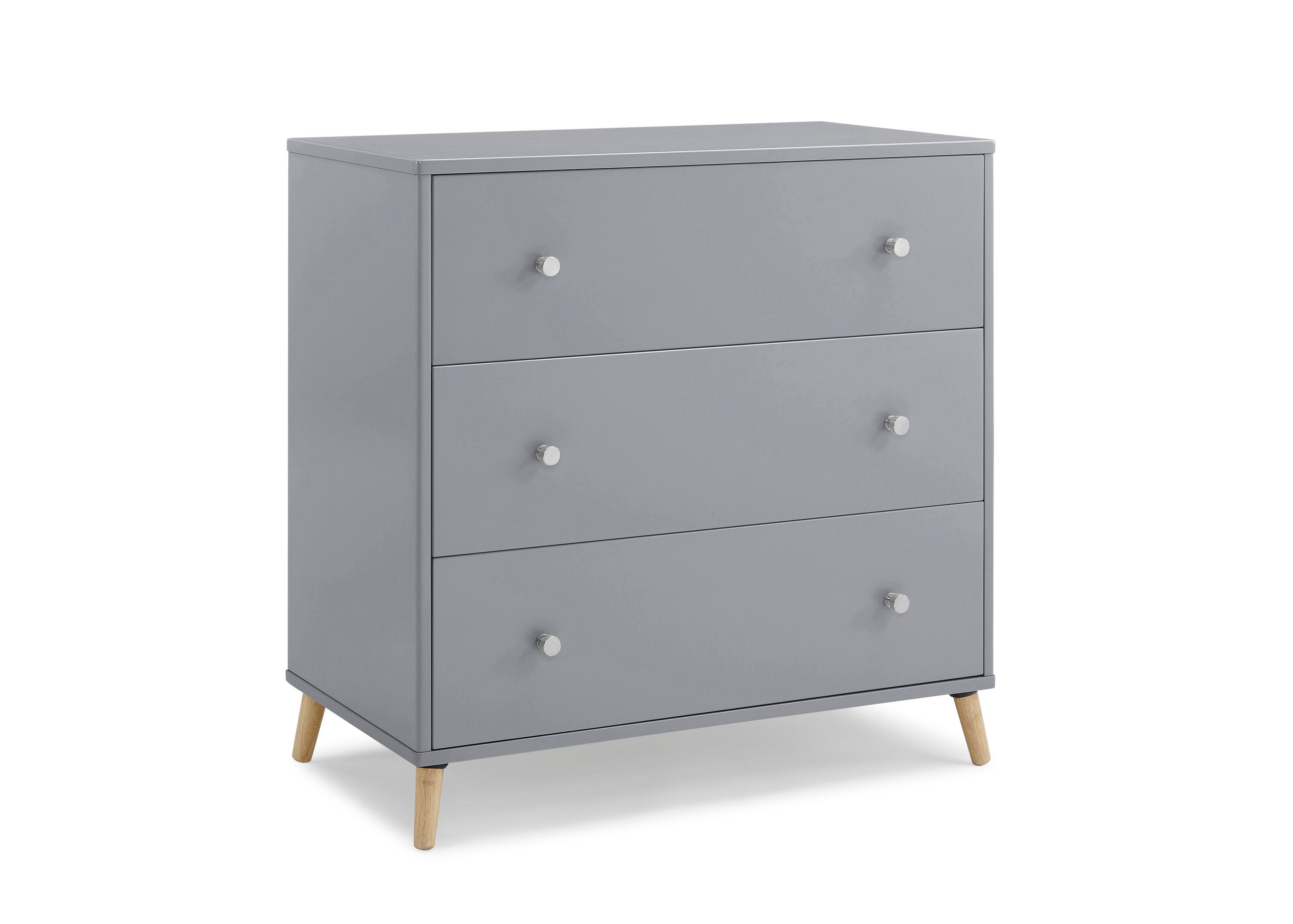 Jordan 3-Drawer Dresser with Interlocking Drawers - Sturdy Bedroom Storage Furniture for Clothes & Accessories | Perfect for Master Bedroom, Guest Room or Dorm Organization