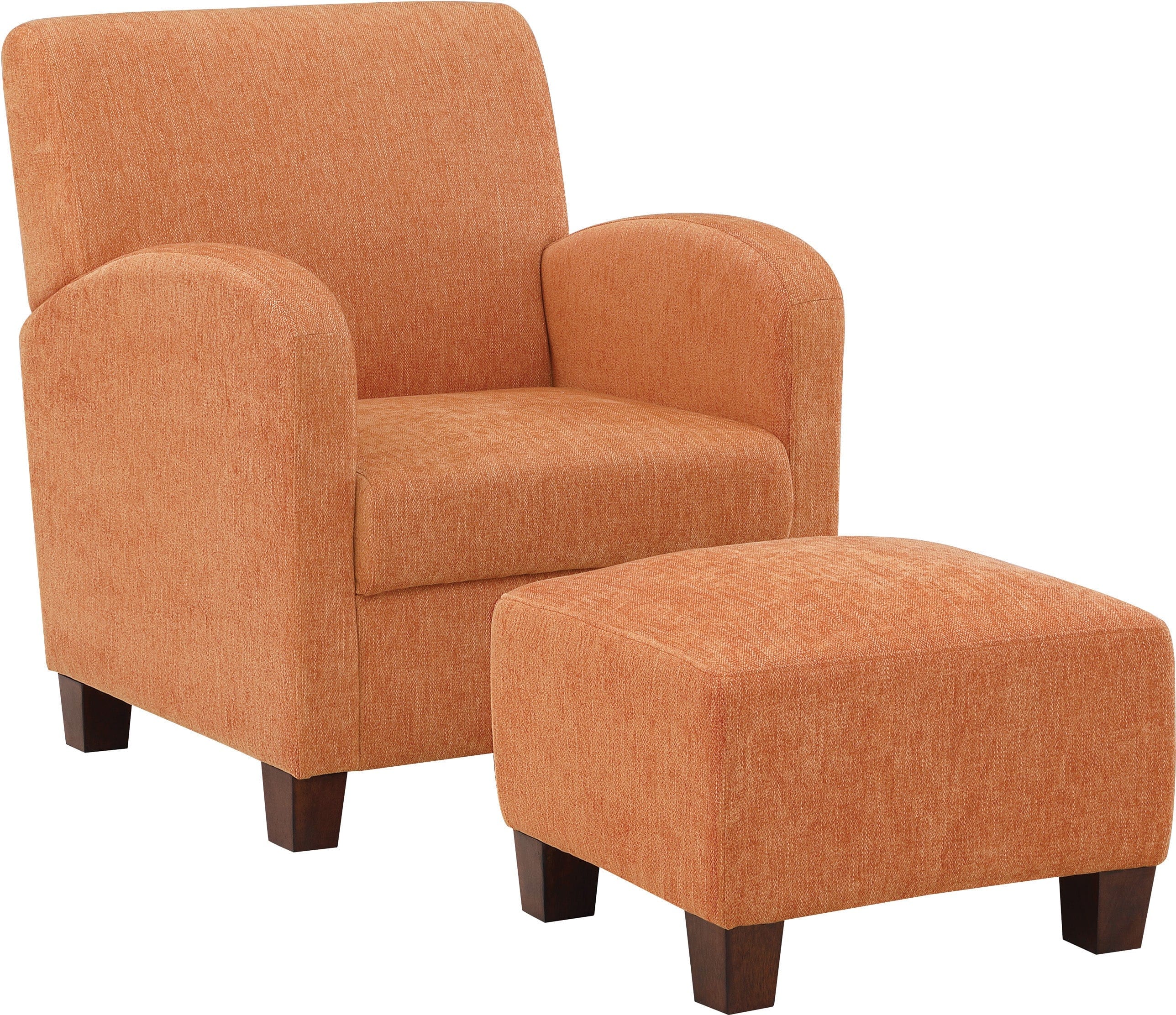 Office Star Aiden Chair & Ottoman Set - Ergonomic Herringbone Fabric Executive Chair with Matching Footrest - Perfect for Home Office, Study, or Workspace Comfort