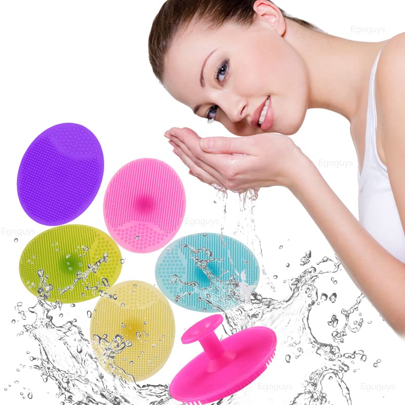 Majik Facial Cleansing Brush - Deep Pore Cleaner & Exfoliator for Blackhead Removal - Unisex Skincare Set of 2 - Perfect for Daily Face Wash & Spa Treatments