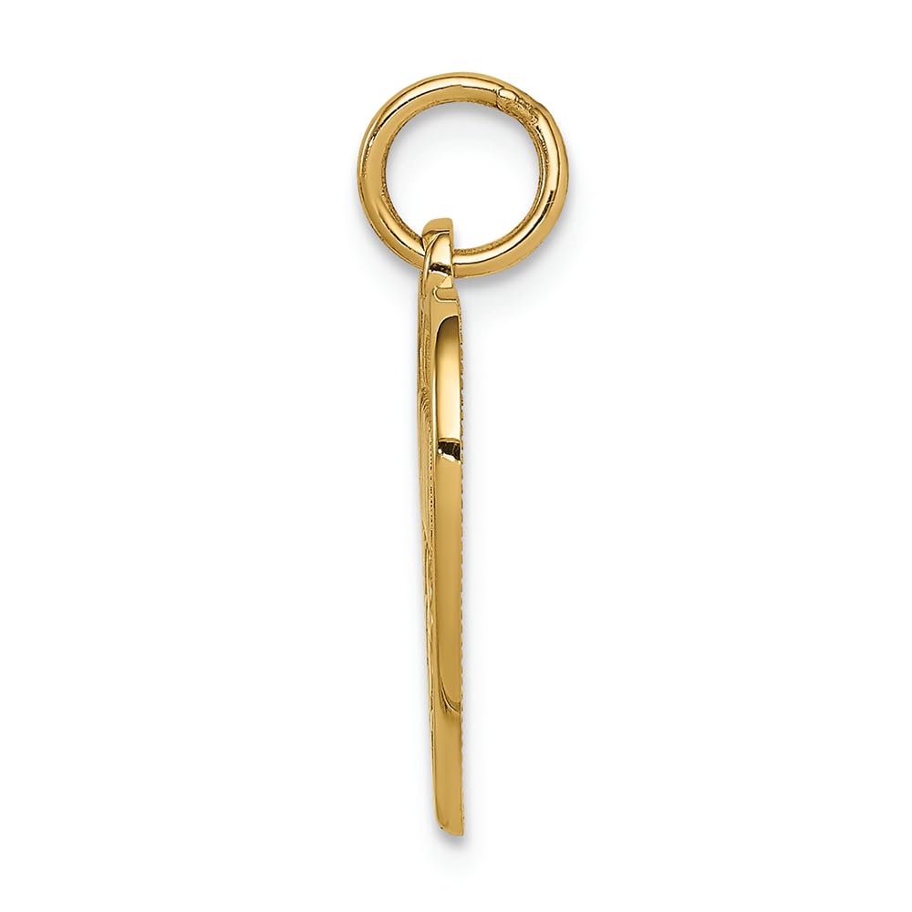 14K Yellow Gold Grandma Heart Charm - FJC Finejewelers | Elegant Memorial Jewelry for Grandmothers, Perfect for Gifts & Keepsakes