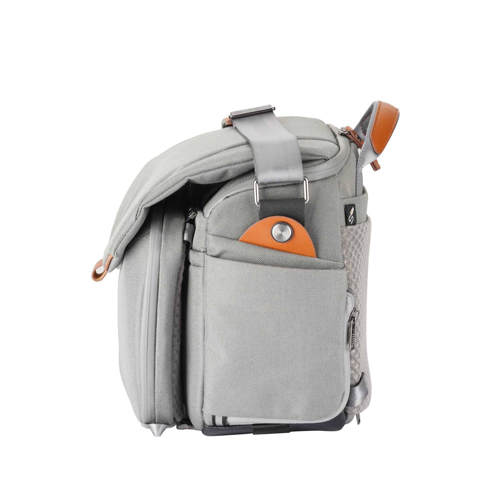VEO CITY S36 Camera Shoulder Bag with Pouch - Gray | Waterproof DSLR Camera Case for Travel & Outdoor Photography | Perfect for Hiking, Vacations & Professional Shoots