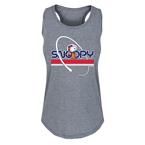 Snoopy Logo Starfield - Heather Grey