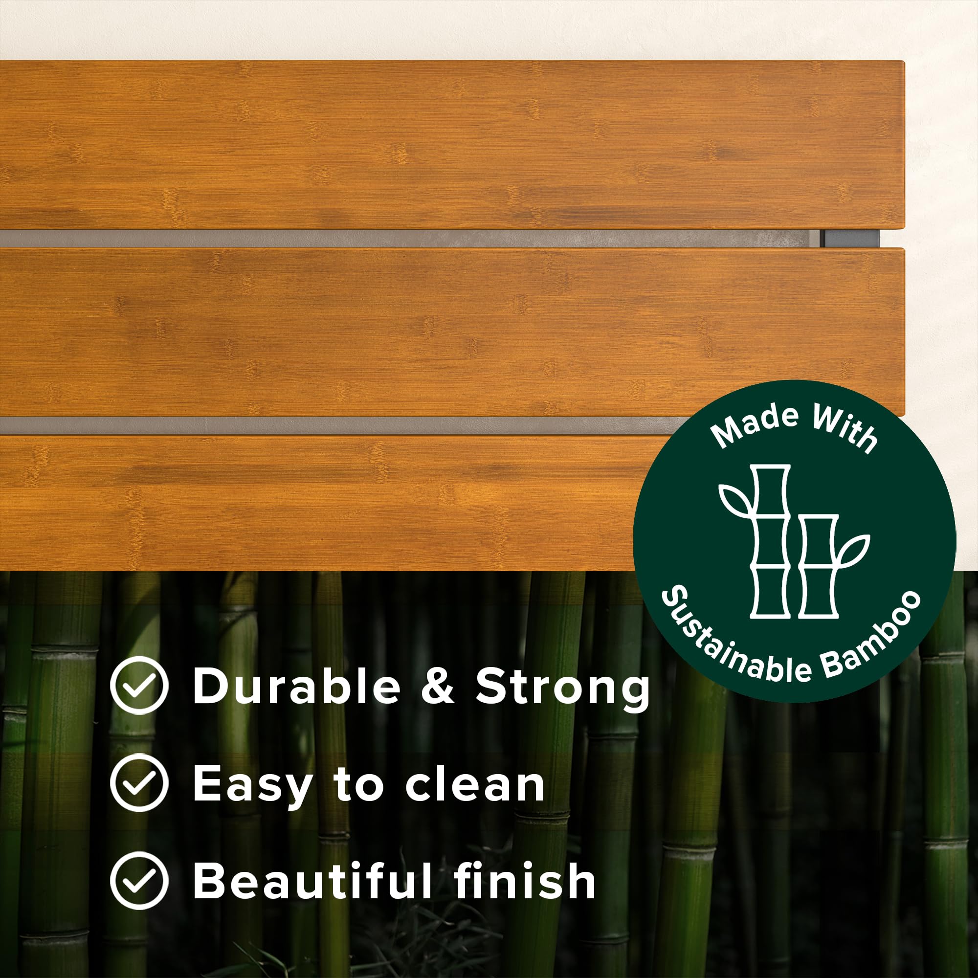 ZINUS Paul Bamboo Platform Bed Frame - Full Size, Easy Assembly for Bedroom