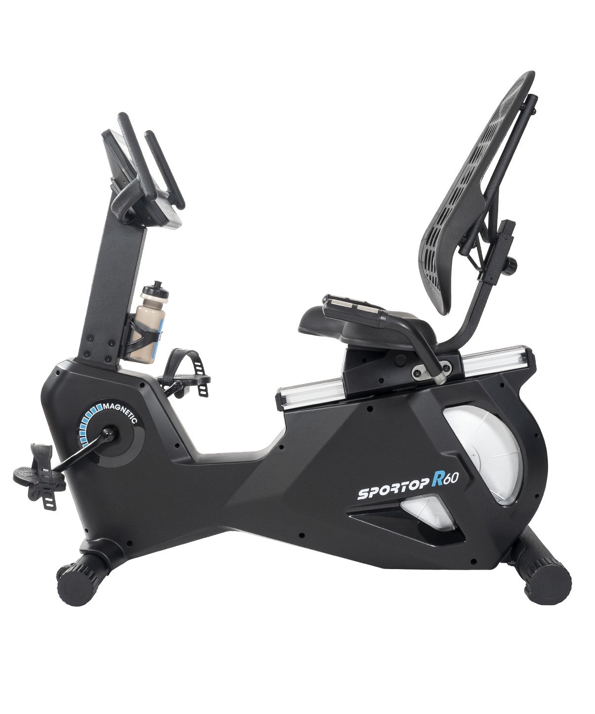 Sportop R60LCD Recumbent Exercise Bike for Home Gym - Comfortable Indoor Cycling Bike with LCD Monitor for Seniors & Adults - Perfect for Low-Impact Cardio Workouts & Physical Therapy