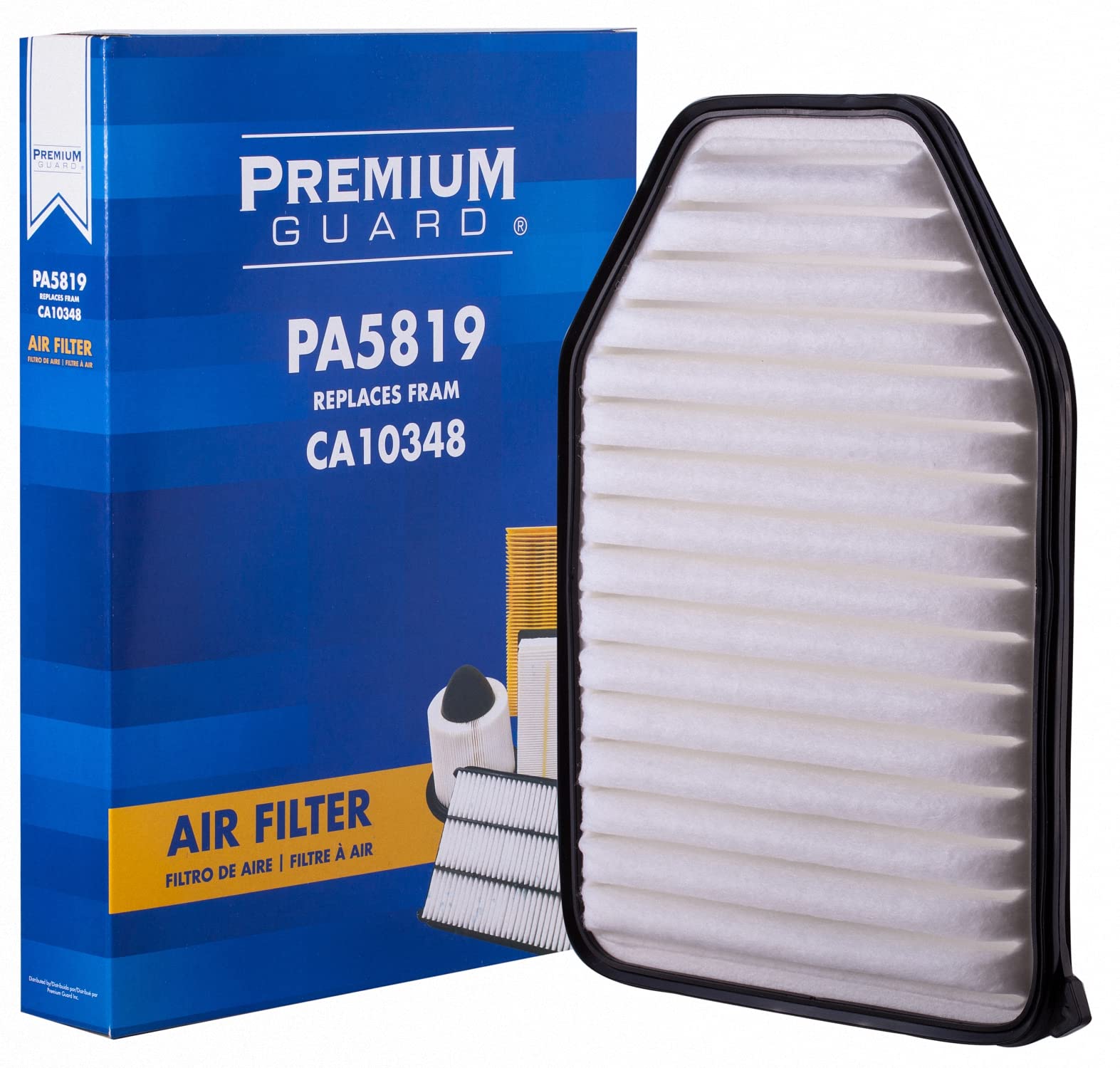PG Engine Air Filter PA5819 Replacement for 2018 Jeep Wrangler JK 3.6L & 2007-2017 Wrangler 3.8L - High Performance Air Intake Filter for Off-Road, Daily Driving & Adventure Use