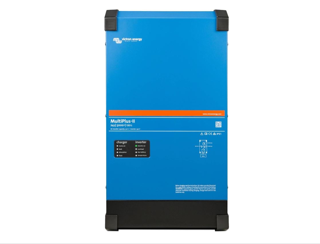 Victron Energy MultiPlus II 24V 5000VA 120V 50A 230V Pure Sine Wave Inverter Charger - Perfect for Off-Grid Solar Systems, RVs, and Marine Applications