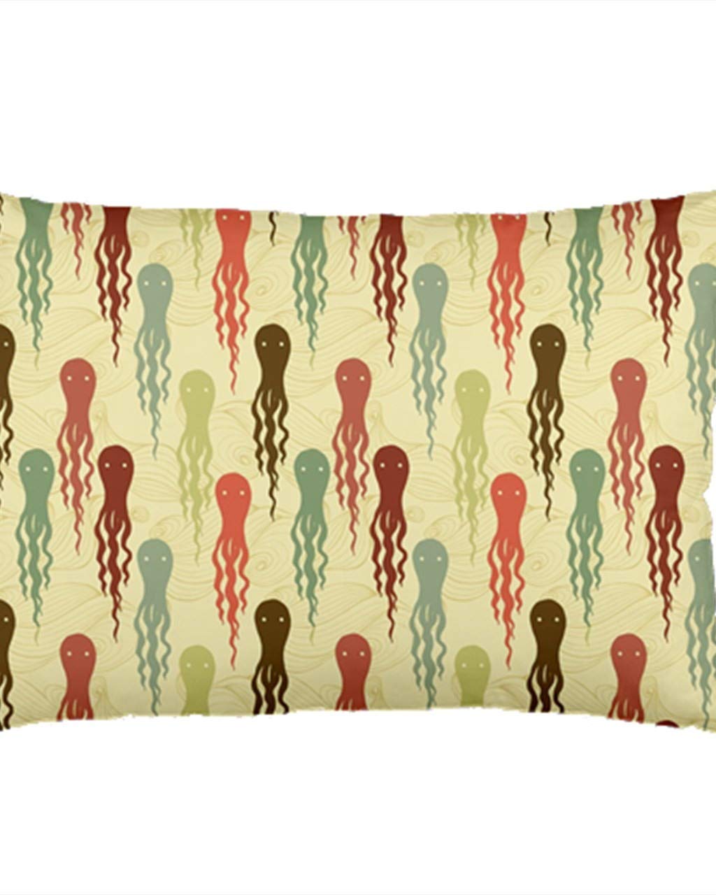 Colorful Cartoon Octopus Pattern Soft Pillow Case - Cute Home Decor for Kids Room, Nursery, or Dorm | Hypoallergenic & Comfortable Pillow Cover