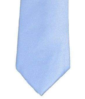 Cavani Sky Plain Satin Tie Set for Men - Classic Formal Necktie for Business, Wedding & Special Occasions - Elegant Office & Party Accessories