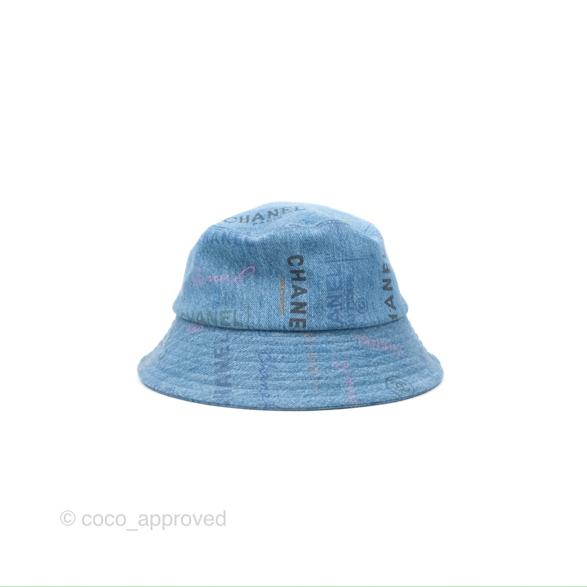 Chanel CC Logo Denim Bucket Hat 22S Collection - Fashionable Summer Accessory for Women | Beach, Travel & Street Style Outfit