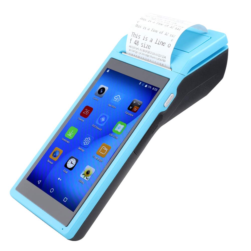 Diyeeni Mini Bluetooth Thermal Printer - 58mm Portable WiFi Receipt Printer for Android 6.0+ with 8GB Storage & Quad-Core CPU (110-240V, US Plug) - Ideal for Restaurants, Food Trucks, Retail Stores & Outdoor Events