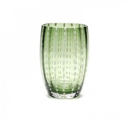 Dapple Glass Tumbler with Fern Design - 16oz Insulated Drinking Cup for Coffee, Tea & Cold Beverages - Perfect for Home, Office & Outdoor Use