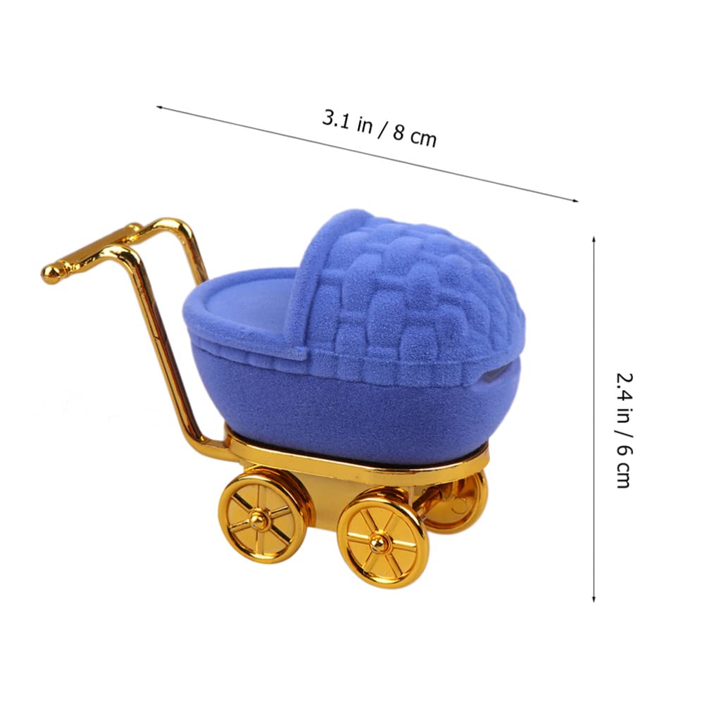 Gadpiparty 2-Piece Baby Stroller Shaped Ring Box Set - Wedding Proposal Ring Holder, Jewelry Gift Box for Valentines Day, Engagement Party Decor & Bridal Shower Accessories | Perfect for Proposals, Wedding Decorations & Romantic Gift Giving