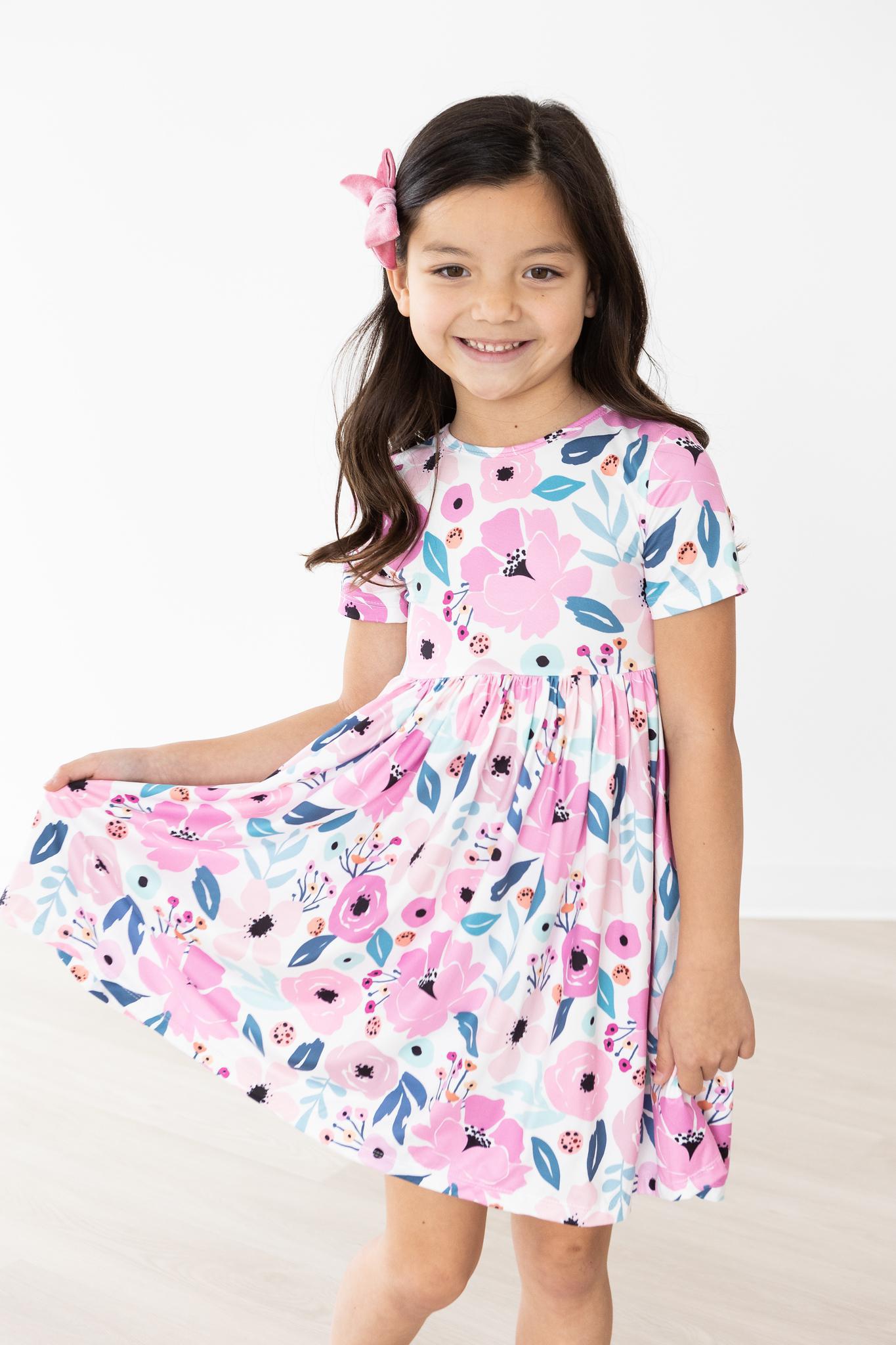 Elegant Purple Short Sleeve Pocket Twirl Dress for Women | Summer Casual & Party Wear | Perfect for Dates, Weddings, and Outdoor Events