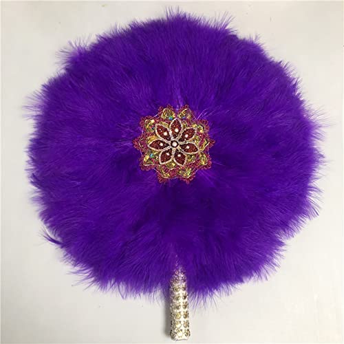 Luxury Handmade African Wedding Feather Fans - Custom DIY Handheld Dance Fans for Wedding Photo Props, Bridal Shower Gifts & Party Favors | Perfect for Cultural Celebrations, Photo Shoots & Special Events