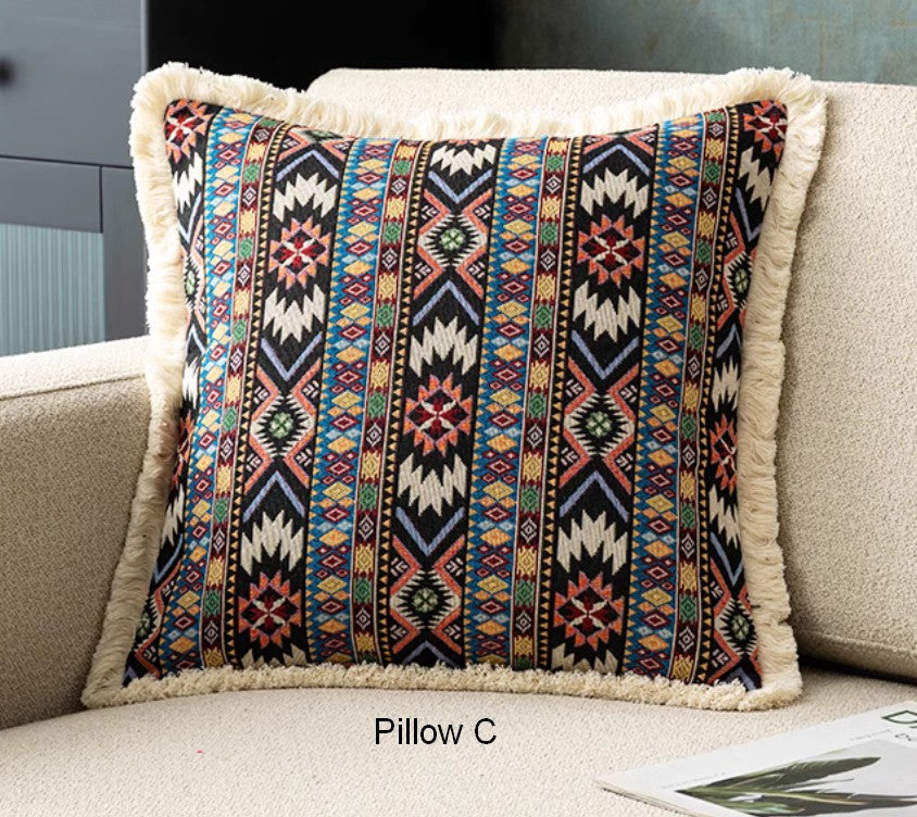 Extra Large Modern Geometric Throw Pillows - Bohemian Decorative Cushions for Sofa, Bed & Living Room - Soft Accent Pillows for Home Decor, Perfect for Cozy Reading Nooks and Stylish Lounge Areas