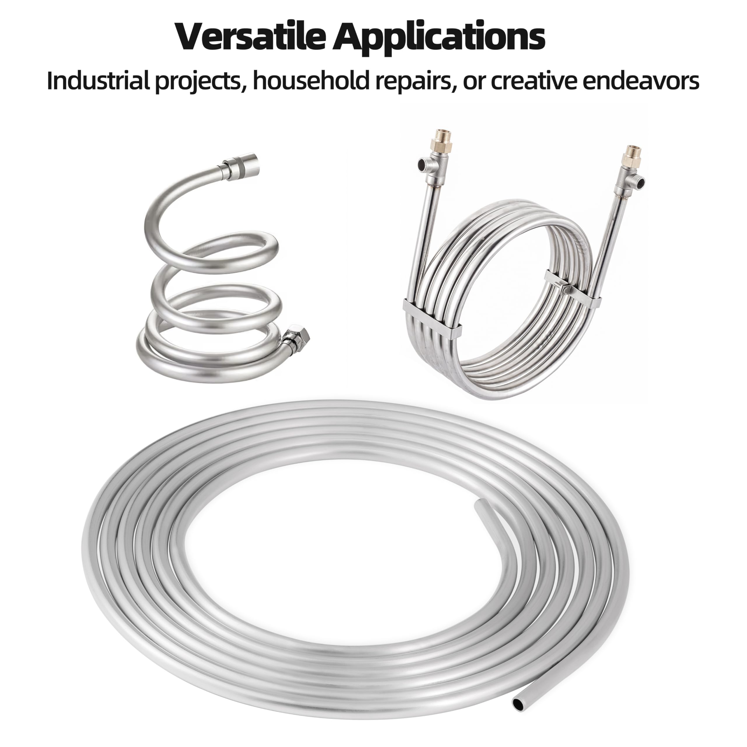 20FT 1060 Grade Aluminum Coiled Tubing - 1/4