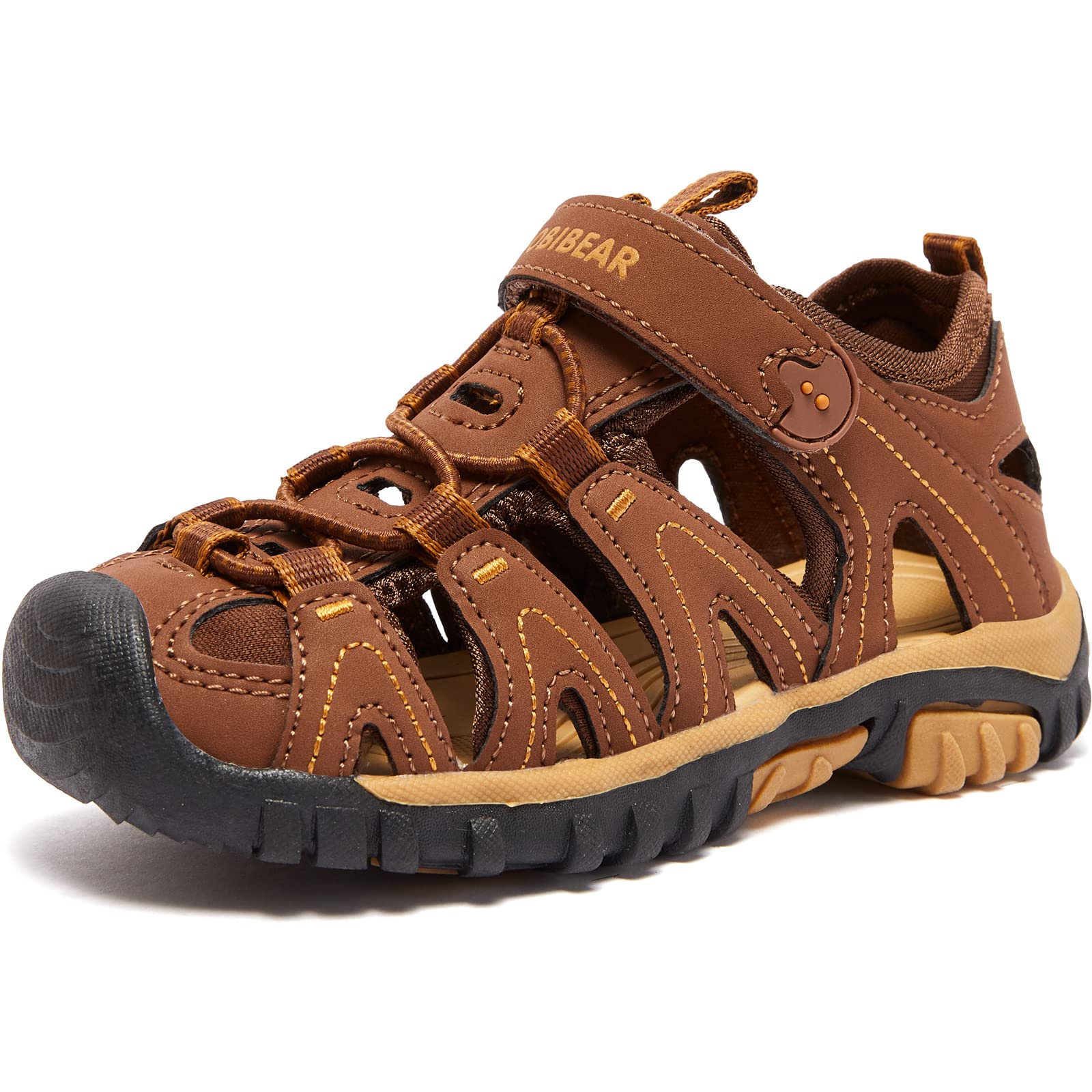 HOBIBEAR Kids' Closed-Toe Water Sandals for Boys & Girls - Breathable Quick-Dry Sport Shoes for Beach, Pool, Outdoor Play (Toddler/Little Kid/Big Kid) | Perfect for Swimming, Hiking & Summer Activities