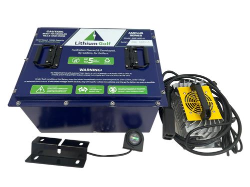 36V EZGO TXT PLUS Lithium Golf Cart Conversion Kit - 38.4V 105Ah Amplus Series Battery Upgrade for Golf Carts | Perfect for Golf Course, Neighborhood Transport & Recreational Vehicles
