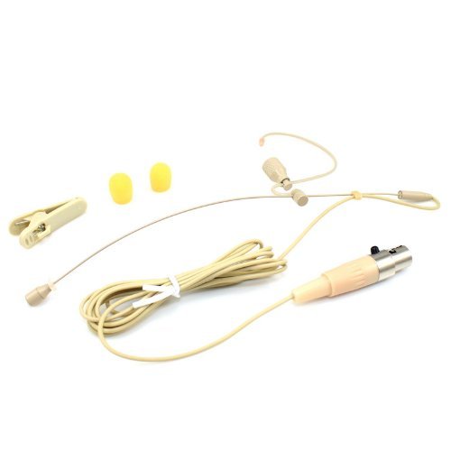 YPA ME2-C4A Single-Ear Headset with Microphone for AKG Wireless Systems - Perfect for Live Performances, Presentations, and Broadcasting
