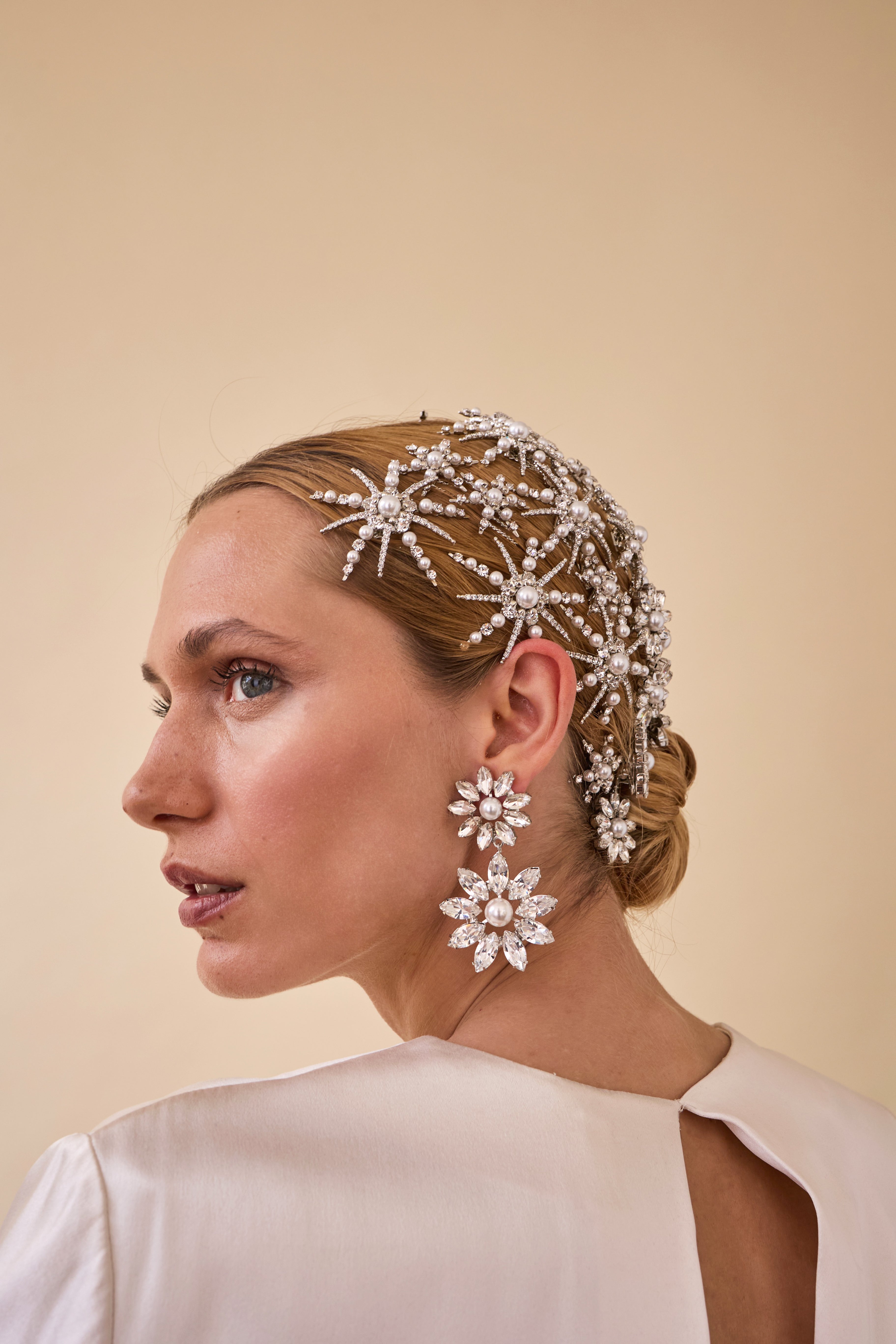 Zuri Crystal Drop Earrings for Women - Elegant Dangling Earrings with Sparkling Stones | Perfect for Parties, Weddings & Evening Events