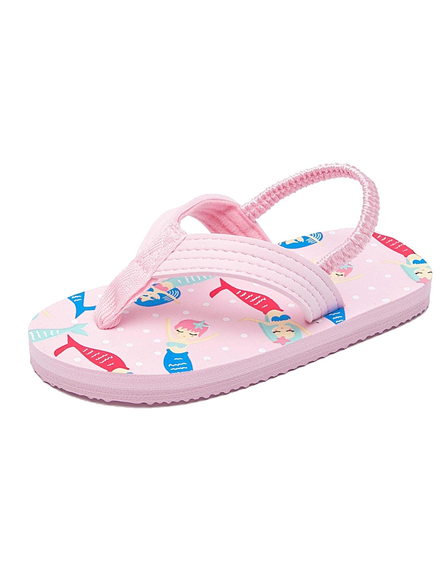 Ceruwum Toddler Girls Water Shoes - Non-Slip Beach Sandals for Toddler Girls, Lightweight Pool Flip Flops for Swimming, Outdoor Play & Summer Activities