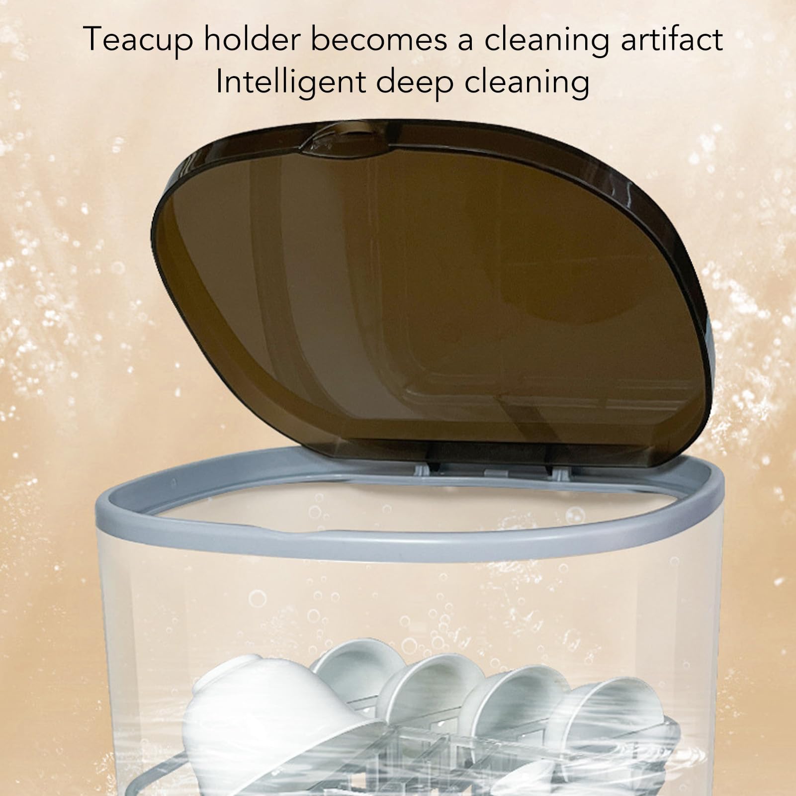 Portable Mini Dishwasher for Home & Office - USB Powered Countertop Dishwasher with Cup Holder | Automatic Tea Cup Cleaner | Efficient Compact Dishwashing Solution for Small Spaces, Camping & Dorm Rooms