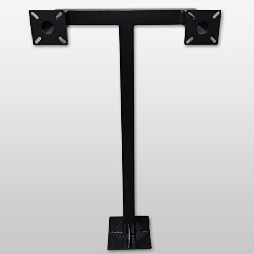 Aluminum Gooseneck Keypad Stand - Adjustable Intercom Holder with Double Keypad, 9 Colors (Black) - Perfect for Home, Office, and Apartment Security Systems