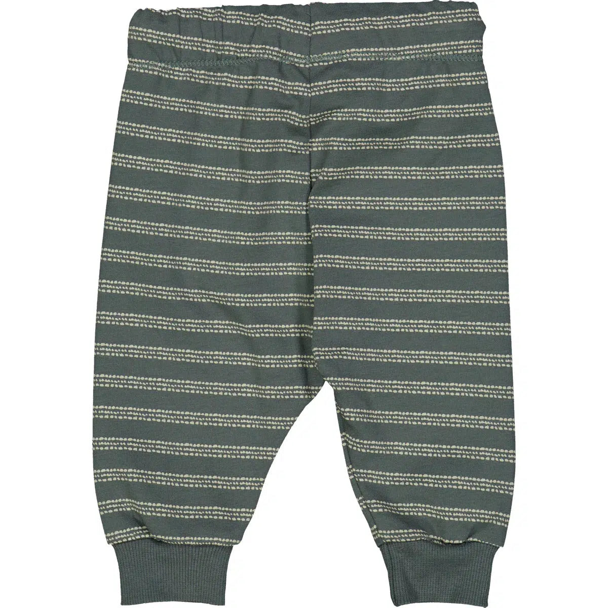 Organic Cotton Sweatpants for Women - Soft Green Stripe Lounge Pants - Comfortable Casual Wear for Yoga, Home & Travel