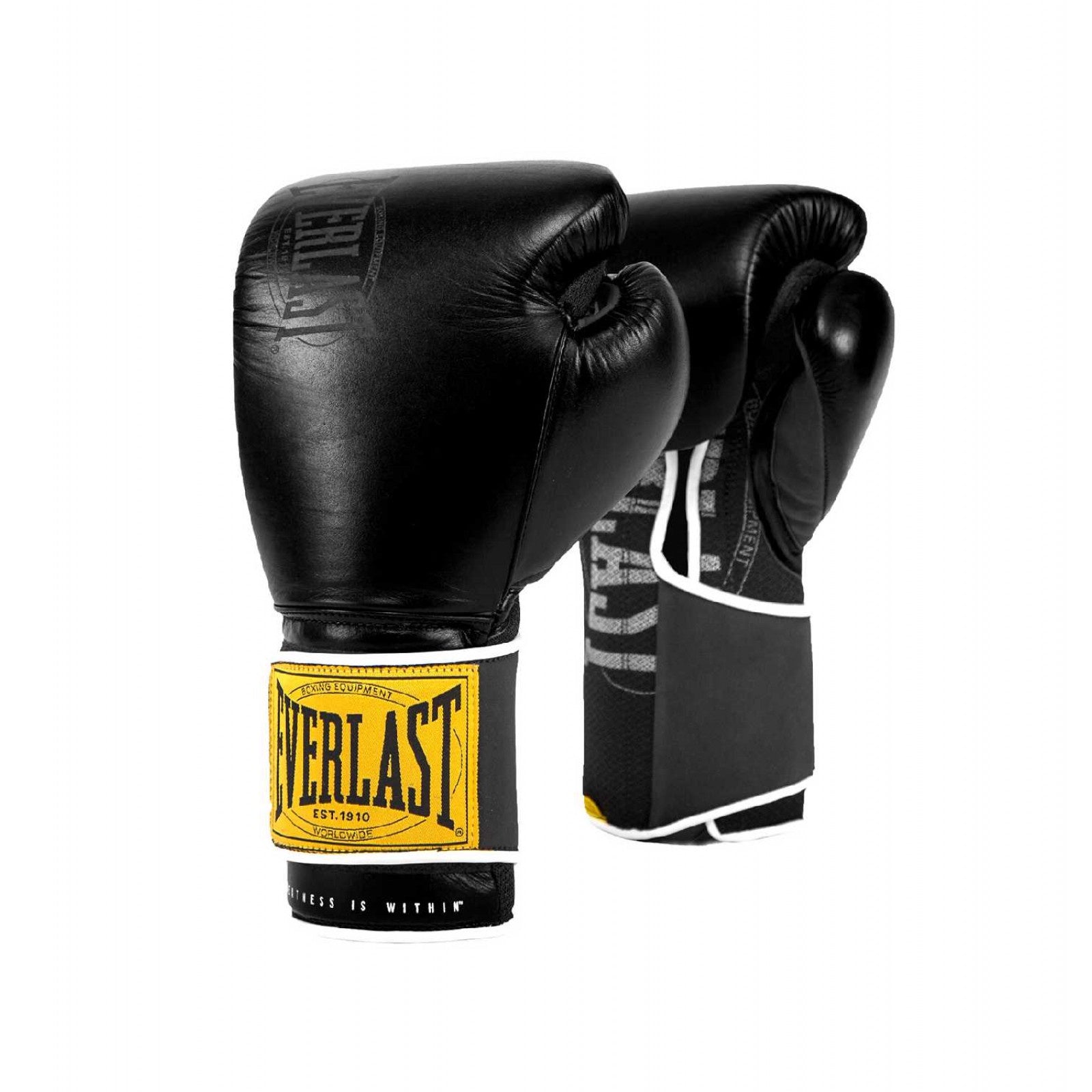 Everlast 1910 Classic Boxing Gloves - Premium Leather Training Gloves for Men & Women - Ideal for Boxing, MMA, Kickboxing & Fitness Workouts