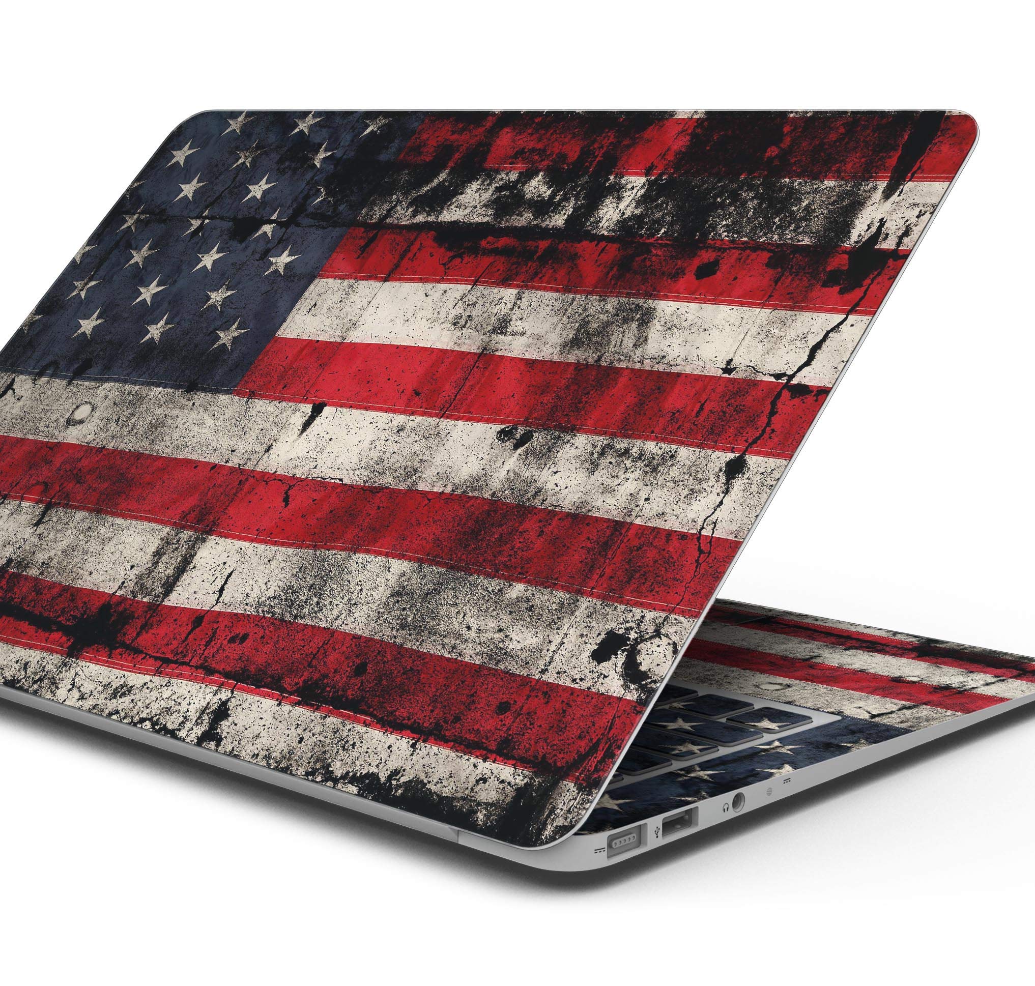 Premium American Distressed Flag Skin for MacBook Air 13