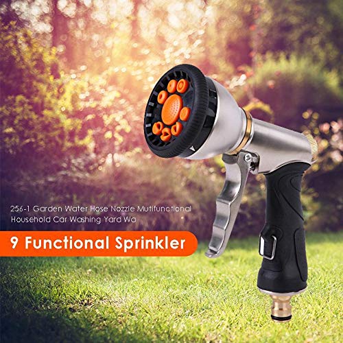 Multifunctional Garden Water Gun Hose Nozzle - High Pressure Car Washing, Yard Cleaning & Plant Watering Sprayer | Perfect for Outdoor Cleaning, Car Detailing & Gardening | Dropshipping Available