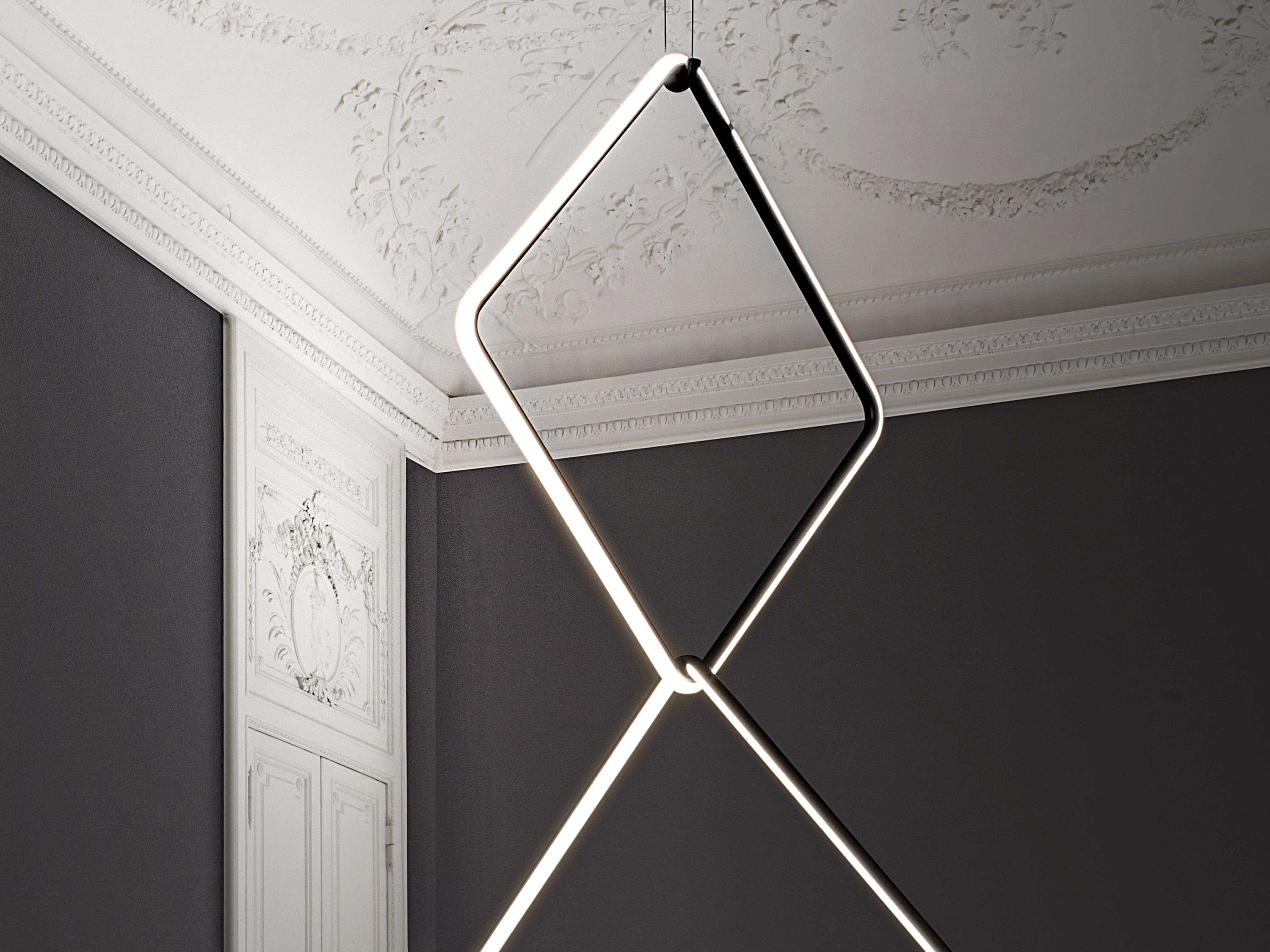 Modern Suspension Lamp - Adjustable Hanging Light Fixture for Living Room, Bedroom, and Dining Room Decor | Industrial Chic Pendant Lighting for Home & Office