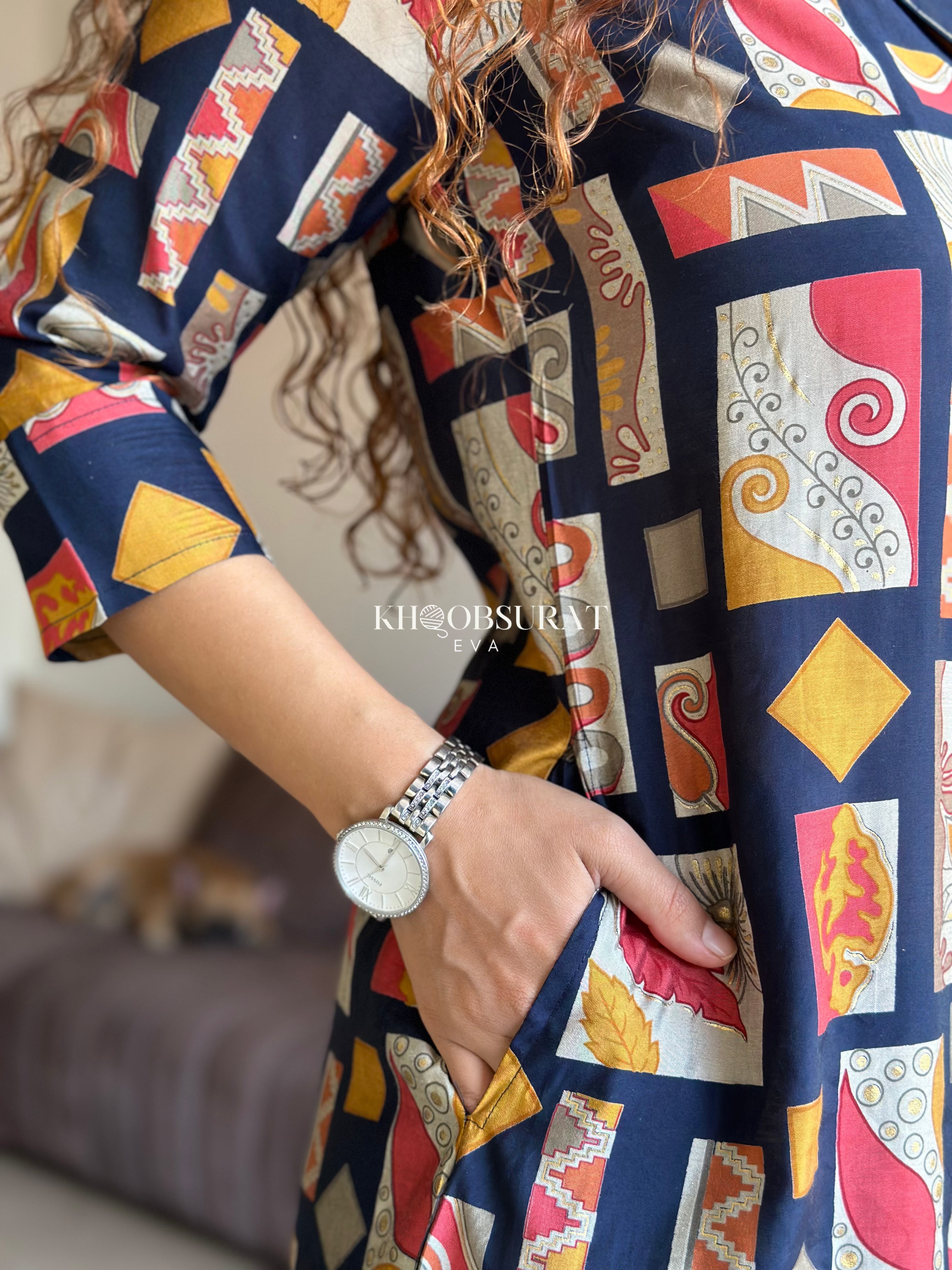Stylish Indigo Dreams Blue Kurta Set for Women | Traditional Indian Ethnic Wear | Perfect for Festivals, Weddings & Casual Outings