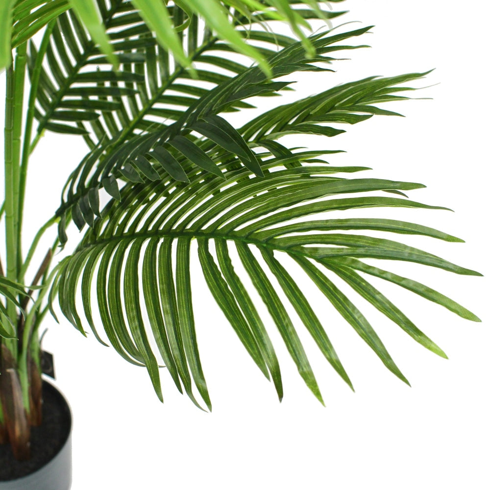 Vibrant Green Areca Palm Artificial Plant in Pot - 54 Inch Tall Fake Palm Tree for Home & Office Decor - Perfect for Living Room, Bedroom, and Indoor Spaces