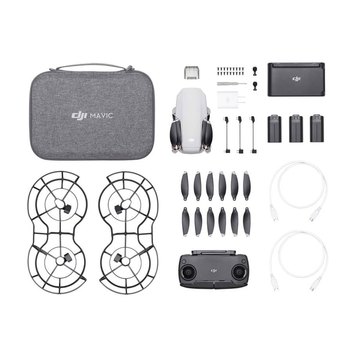 DJI Mavic Mini Drone with Fly More Combo - 4K Camera, 30 Min Flight Time, Lightweight Foldable Quadcopter for Aerial Photography, Travel & Outdoor Adventures
